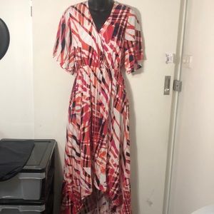 Boohoo | Dresses | Nwt Boohoo Australia Vibrant Fun Flirty Asymmetrical V  Neck | Poshmark
